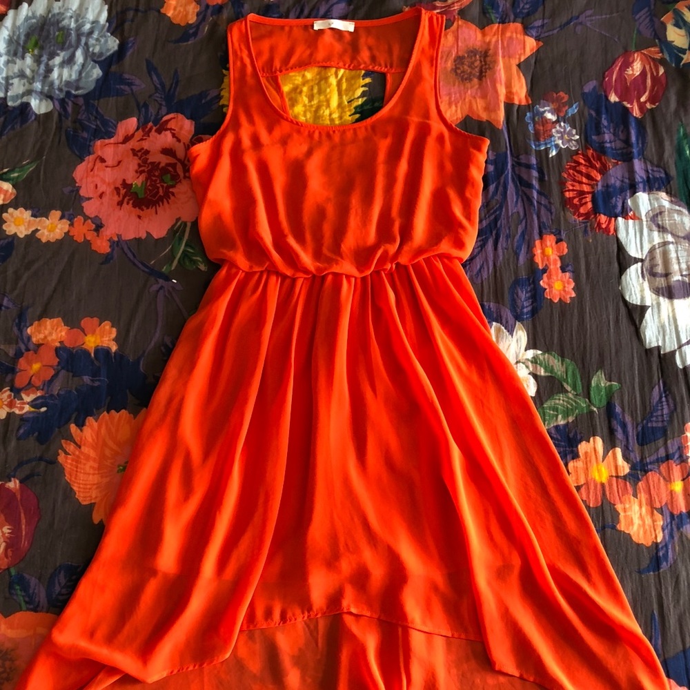 Nordstrom Lush coral dress, xs
